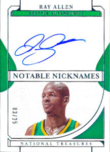 Notable Nicknames Auto Ray Allen