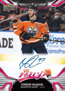 Base Magenta Auto Connor McDavid MOCK UP