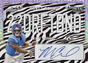 Draft Bound Auto Zebra Matt Corral MOCK UP