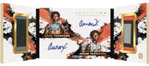 Inception Dual Auto Relic Book Amen Thompson, Ausar Thompson MOCK UP