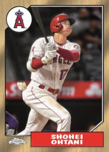 1987 Topps Baseball Insert Shohei Ohtani MOCK UP