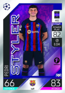 Base 1st Edition Mirror Foil Pedri FC Barcelona Styler MOCK UP