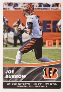 Base Sticker Joe Burrow MOCK UP