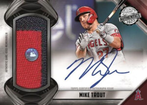 Topps Chrome Authentics Autograph Mike Trout MOCK UP