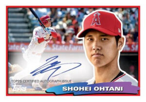 1988 Topps Big Minis Auto Shohei Ohtani MOCK UP