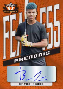 Fearless Phenoms Auto Orange Bryan Acuna MOCK UP