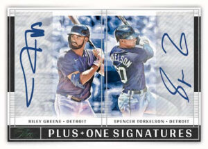 Plus One Signatures Riley Greene, Spencer Torkelson MOCK UP