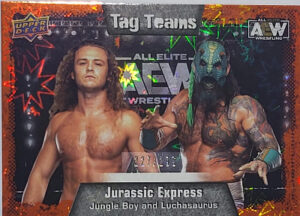 Base Tag Teams Orange Jungle Boy and Luchasaurus