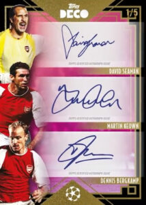 Triple Auto David Seaman, Matin Keown, Dennis Bergkamp MOCK UP