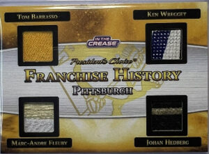 Franchise History Tom Barrasso, Ken Wregget, Marc-Andre Fleury, Jonas Hedberg