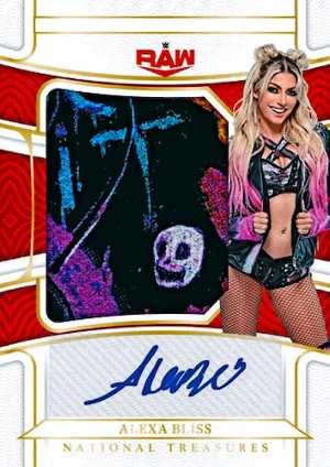 National Treasures Memorabilia Auto Gold Alexa Bliss MOCK UP