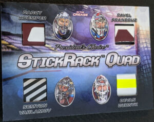 Stickrack Quad Darcy Kuemper, Pavel Francouz, Semyon Varlamov, Devan Dubnyk