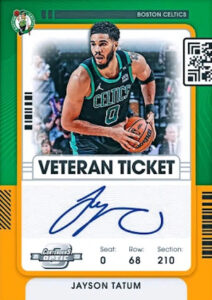 Veteran Ticket Auto Gold Jayson Tatum MOCK UP