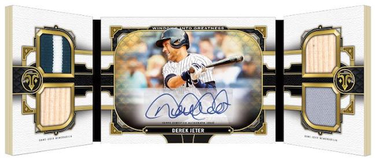 Windows into Greatness Auto Relic Book Derek Jeter MOCK UP