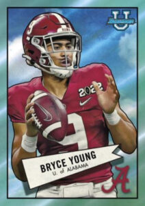 1952 Bowman Football Aqua Refractor Bryce Young MOCK UP