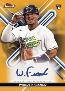 Finest Auto Gold Refractor Wander Franco MOCK UP