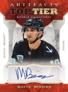 Top Tier Rookie Signatures Matty Beniers MOCK UP