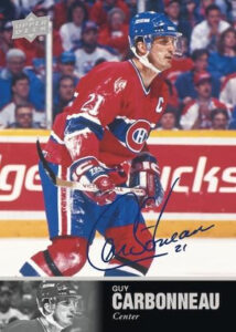 '97 Legends Signatures Guy Carbonneau MOCK UP