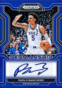 College Penmanship Auto Paolo Banchero MOCK UP