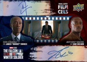 Dual Auto Film Cels Anthony Mackie as Sam Wilson, Don Cheadle as James Rhodes MOCK UP