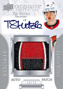 Exquisite Rookie Auto Patch Tim Stutzle MOCK UP