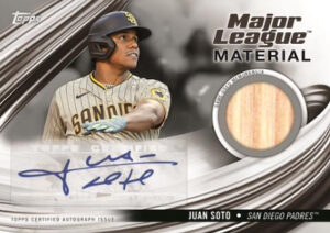 Major League Material Auto Juan Soto MOCK UP