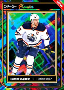 O-Pee-Chee Premier Diamond Rainbow Foilboard Connor McDavid MOCK UP