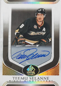 Gold Spectrum Auto SP Teemu Selanne