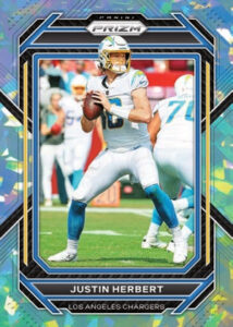 Base Prizm Blue Ice Justin Herbert MOCK UP