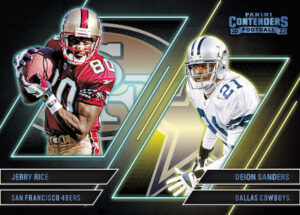 Contenders Series Jerry Rice, Deion Sanders MOCK UP