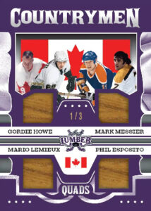 Countrymen Quads Gordie Howe, Mark Messier, Mario Lemieux, Phil Esposito MOCK UP