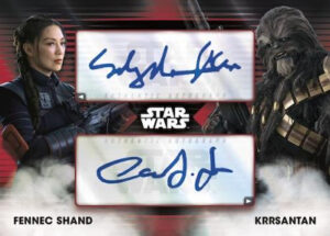 Dual Auto Carey Jones as Krrsantan, Ming-Na Wen as Fennec Shand