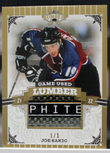 Game-Used Lumber Gold Joe Sakic