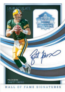 Immaculate HOF Signatures Brett Favre MOCK UP