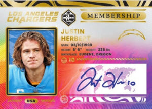 Limited Membership Gold Spotlight Justin Herbert MOCK UP