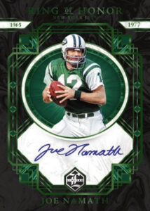 Ring of Honor Auto Emerald Spotlight Joe Namath MOCK UP