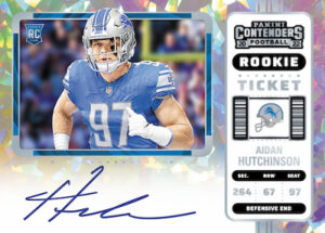 Rookie Ticket RPS Variation Cracked Ice Auto Aidan Hutchinson MOCK UP