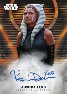 Signature Series Auto Orange Rosario Dawson as Ahsoka Tano MOCK UP