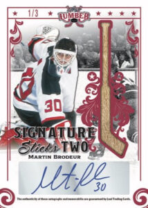 Signature Sticks 2 Red Front Martin Brodeur MOCK UP