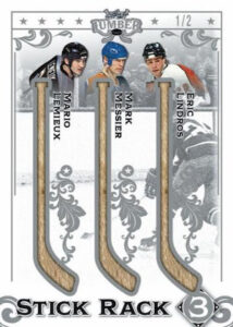 Stick Rack 3 Silver Mario Lemieux, Mark Messier, Eric Lindros MOCK UP