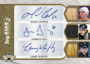 Twig Sigs 3 Gold Mario Lemieux, Jaromir Jagr, Larry Murphy MOCK UP