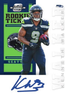 2012 Contenders Throwback Rookie Ticket Auto Kenneth Walker III MOCK UP