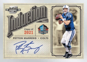 Induction Ticket Auto Peyton Manning MOCK UP