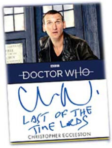 Inscription Auto Christopher Eccleston as the Doctor MOCK UP