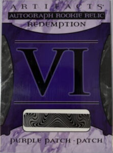 Roman Numeral Rookies Auto Material Gold Redemption VI