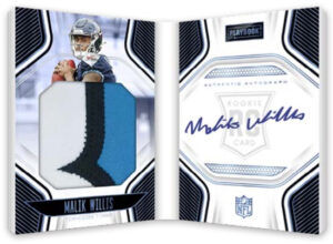 Rookies Playbook Jersey Auto Booklet Malik Willis MOCK UP