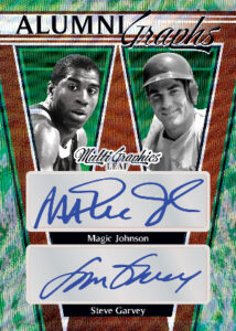 AlumniGraphics Auto Green Wave Magic Johnson, Steve Garvey MOCK UP