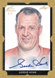 Base Auto Portrait Gold Spectrum HoloFoil Gordie Howe MOCK UP