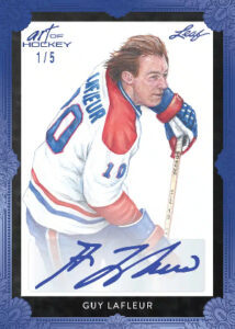 Base Navy Spectrum HoloFoil Auto Guy Lafleur MOCK UP