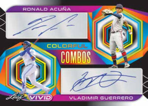 Colorful Combos Auto Ronald Acuna, Vladimir Guerrero MOCK UP